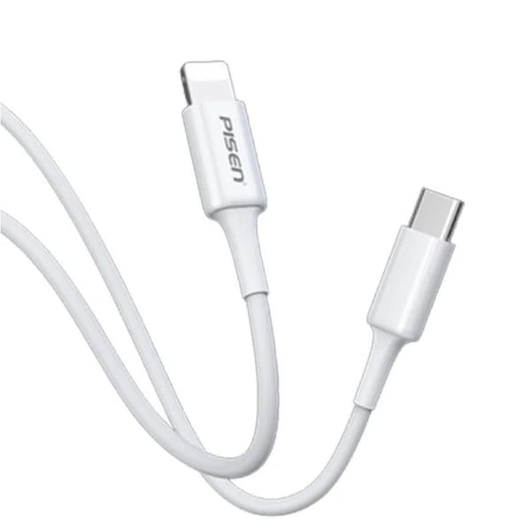 Pisen Mr White Lightning to USB-C PD Fast Charge Cable (2M) White - Support