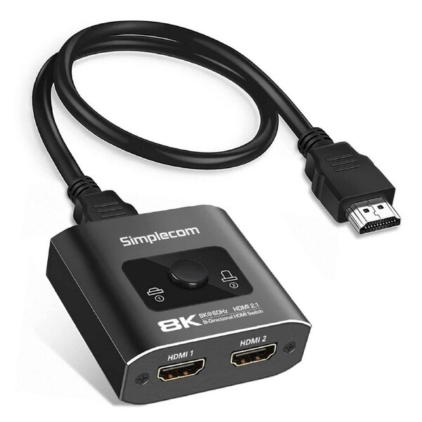 Simplecom CM302V2 Bi-Directional 2 Way HDMI 2.1 Switch Selector 8K