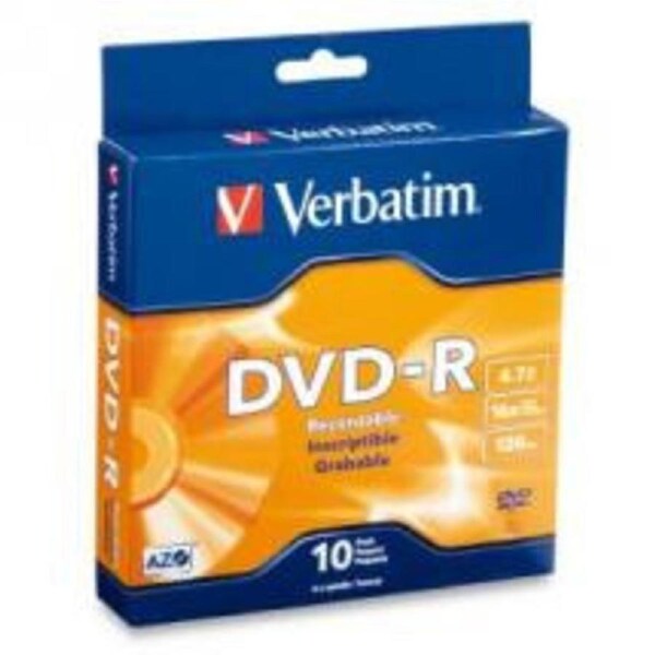 Verbatim DVD-R 4.7GB 10Pk Spindle 16x
