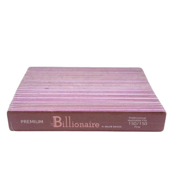 Billionaire - Nail Files Premium Buffer Red Square Fine 150/150 Grit 25 pcs