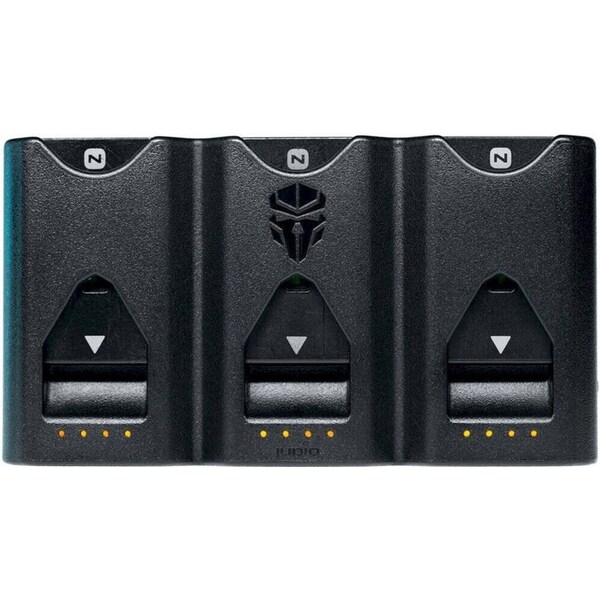 Jupio Nikon NP-FZ100 Prime Triple Charger w/ SD Card Holders/Storage Black