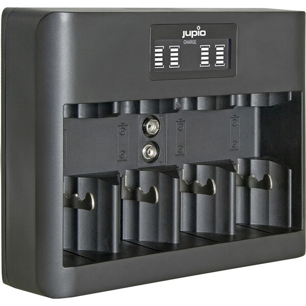 Jupio All-In-One USB Charger Adapter w/LCD Screen For AA/AAA/C/D/9V Batteries