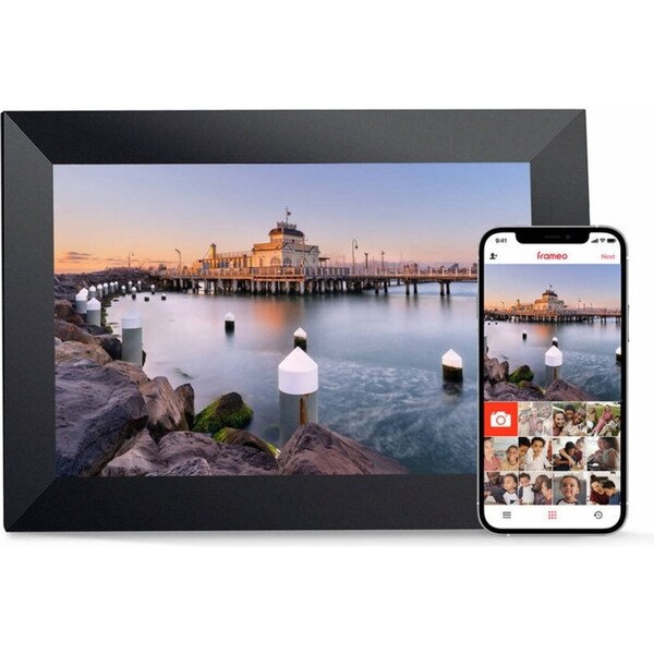 FireFly Frameo 10.1'' Wi-Fi Digital Photo Frame w/ Stand 32GB Storage Black