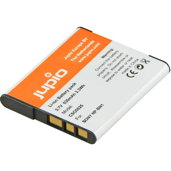 Jupio Li-Ion 3.7V 630mAh Rechargeable Battery For Sony NP-BN1 Digi Camera