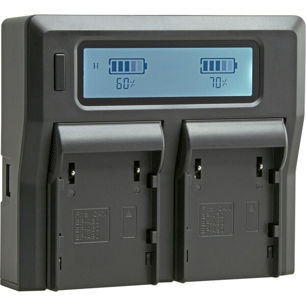 Jupio Dedicated Duo Charger Adapter w/ LCD For Canon BP-A30/BP-A60 Batteries