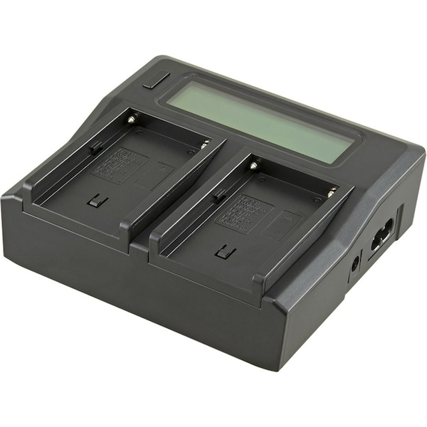 Jupio Dedicated Duo Charger Adapter w/ LCD For Sony NP-F Series Batteries