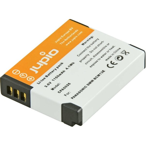 Jupio Li-Ion 3.6V 1150mAh Rechargeable Battery For Panasonic DMW-BCM13E Cam