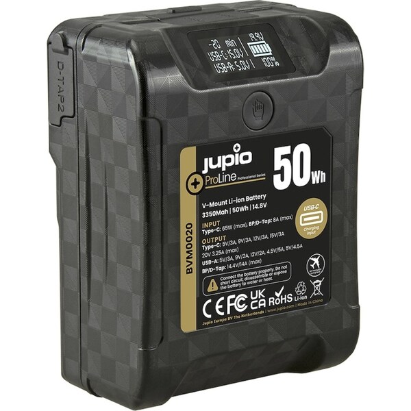 Jupio ProLine 50W/3350mAh Extreme V-Mount Li-Ion Battery Pack For Camera