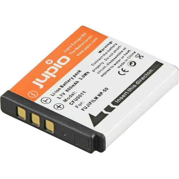 Jupio Li-Ion 3.7V 800mAh Rechargeable Battery Pack For Fuji NP-50 Camera