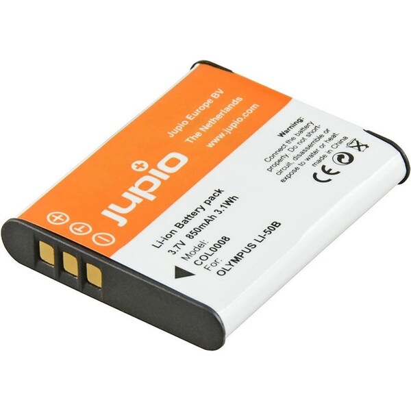 Jupio Li-Ion 3.7V 850mAh Rechargeable Battery For Olympus Li-50B Digi Camera