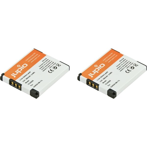 2x Jupio Li-Ion 3.6V 680mAh Rechargeable Battery For Canon NB-11L Digi Camera