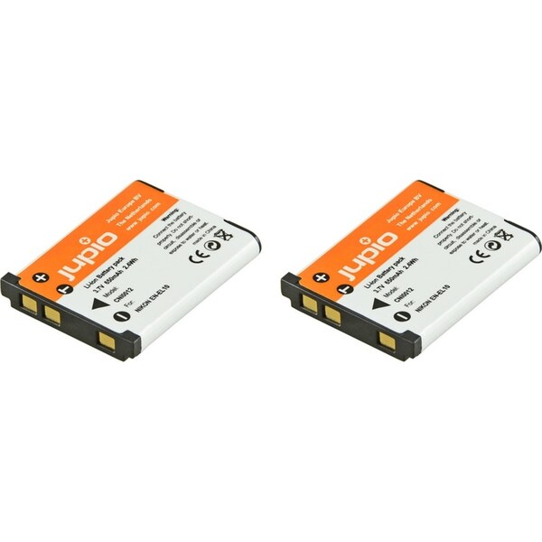 2x Jupio Li-Ion 3.7V 650mAh Rechargeable Battery For Nikon EN-EL10 Digi Camera