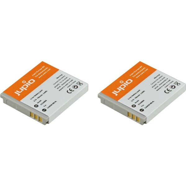2x Jupio Li-Ion 3.7V 750mAh Rechargeable Battery For Canon NB-4L Digi Camera