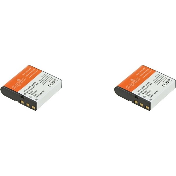 2x Jupio Li-Ion 3.7V 1100mAh Rechargeable Battery Pack For Kodak LB-060 Camera