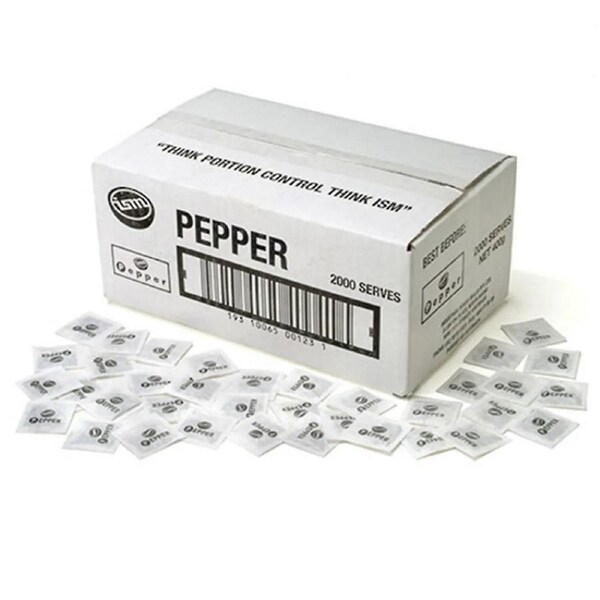 ISM Pepper Individual Serve 2000s Sachets Bulk Carton