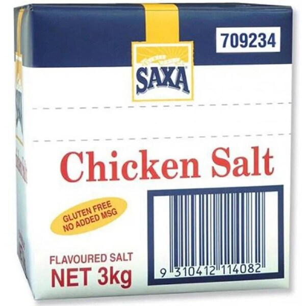Saxa Chicken Salt Gluten Free 3kg Bulk Carton