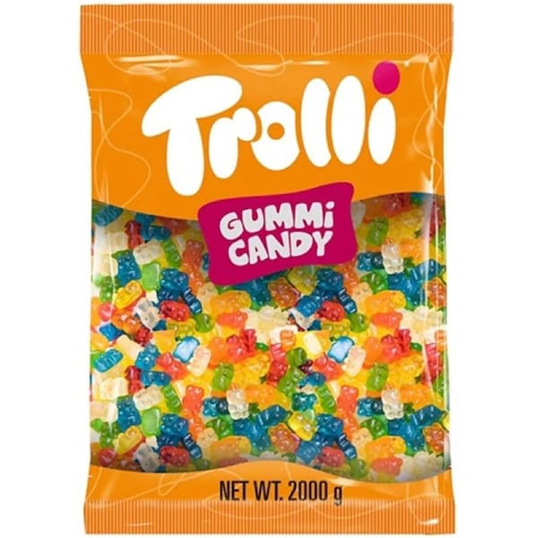 Trolli Gummi Bears Flavoured Candy 2kg Bulk Bag