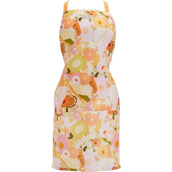 Annabel Trends Adjustable Linen Apron Kitchen Cooking 60x80cm Tutti Fruitti
