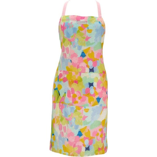 Annabel Trends Linen Kitchen Apron Cooking/Baking 80cm One Size Good Vibes