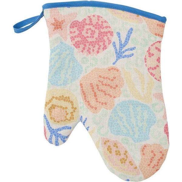 Annabel Trends Linen Single Oven Mitt Kitchen Glove 18x26cm Shelly Beach