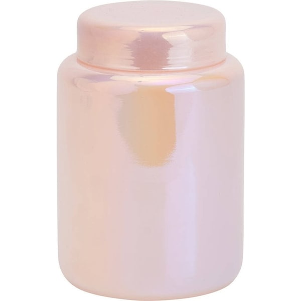 Annabel Trends Glass Opal Jar Home/Bathroom Storage Large Fairyfloss Pink