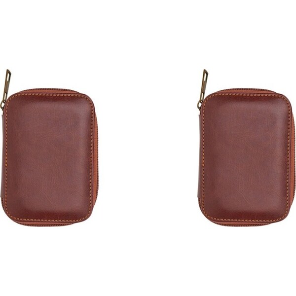 2x Annabel Trends Gentleman's Travel Sewing Kit Threads/Needles/Scissors w/Case