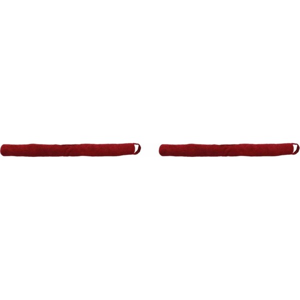 2x Annabel Trends Waffle Door/Draught Wind Stopper Home/Room Decor 98cm Red