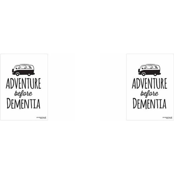 2x Annabel Trends Cotton Tea Towel Adventure B4 Dementia Dish Cloth 50x70cm