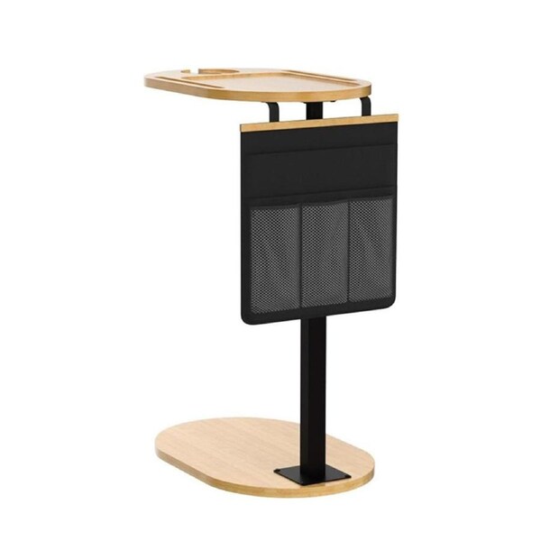 Catzon C Table Sofa Table with Storage Pocket Adjustable Heights for Bedroom