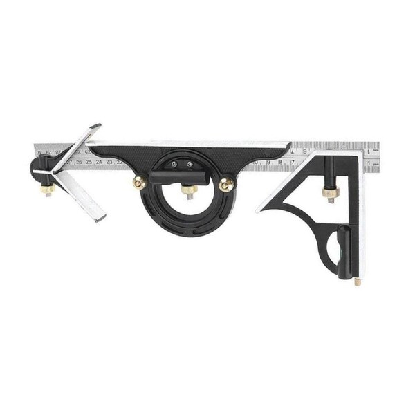 300MM Multifunctional Angle Ruler with 180 Degree Protractor Level Woodworking Tool
