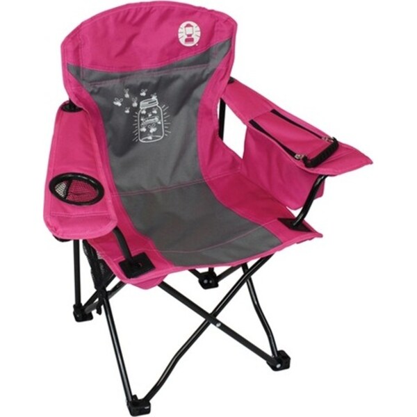 Coleman Chair Quad Kids Fyrefly Illumi-Bug Pink Camping Outdoor Equipment