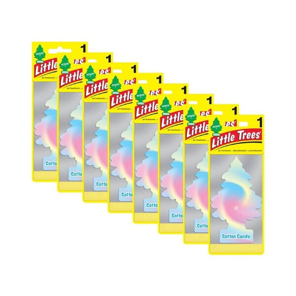 8x Little Tree Cotton Candy Car Scent Fragrance Hanging Auto Air Freshener