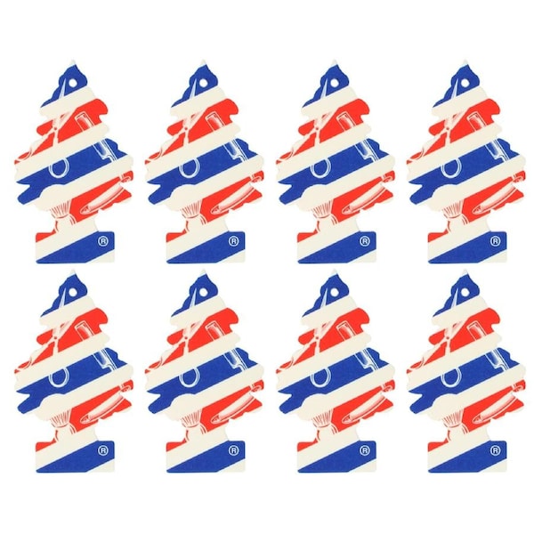 8x Little Tree 1 Pack Fresh Shave Car Air Freshener Long-Lasting Scent 12x4cm