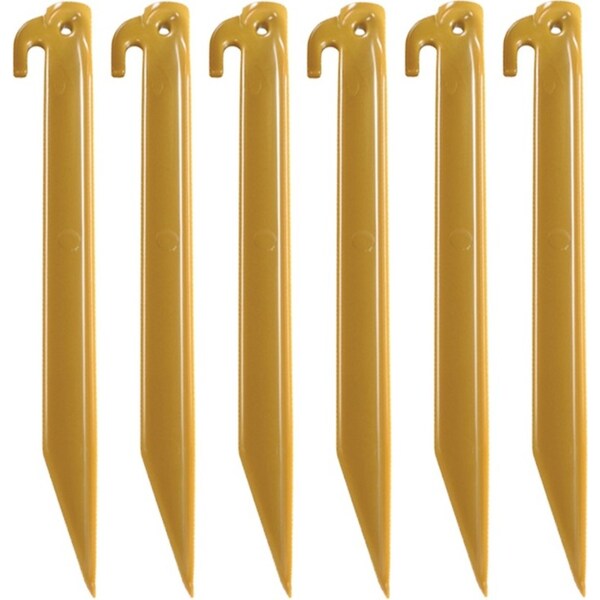 6x 6pc Coleman Essentials Abs Pegs Outdoor Camping Accessories/Equipment 300mm