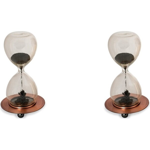 2PK Funtime 17cm Magnetic Timer Kids/Children Hour Glass Educational Sensory Toy