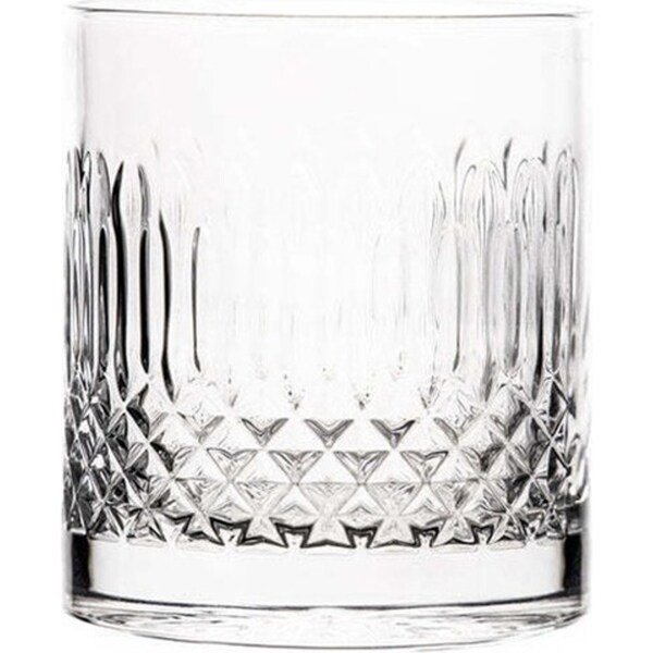 4pc Luigi Bormioli Diamante DOF 380ml Whisky Glasses Set Drink Tumbler Clear
