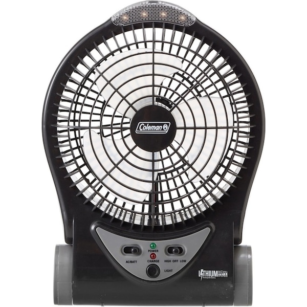 Coleman Fan Lithium Ion Rechargeable Table Fan Outdoor Camping/Hiking 6cm BLK