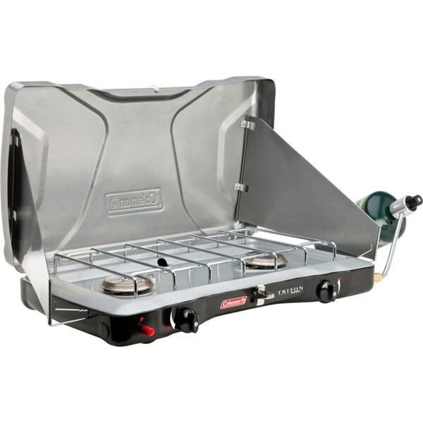 Coleman Stove Triton Instastart Propane 2 Burner Outdoor Cookware 58x35cm
