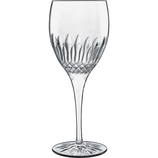 4pc Luigi Bormioli Diamante Riesling 380ml White Wine Glasses Set Drink Cup