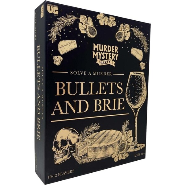 Murder Mystery Party Solve a Murder Game Bullets & Brie Interactive BoardGame