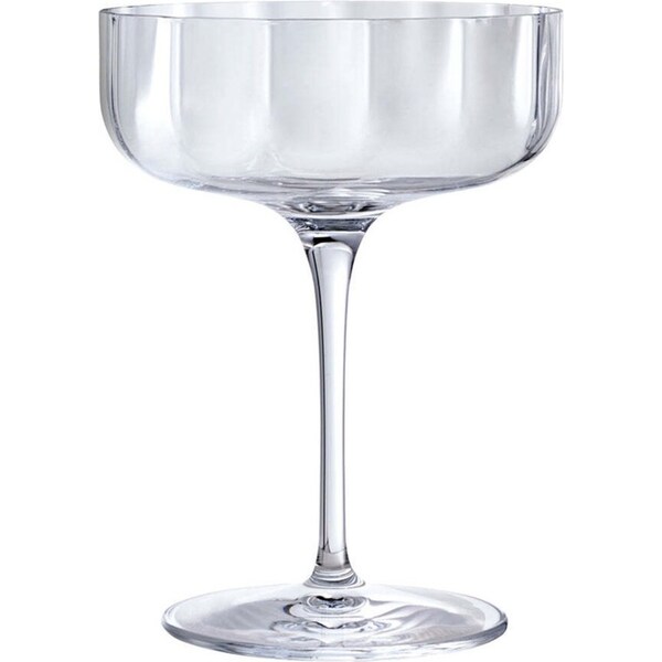 4pc Luigi Bormioli Jazz 300ml Cocktail Coupe Glasses Set Drink Stemware Clear