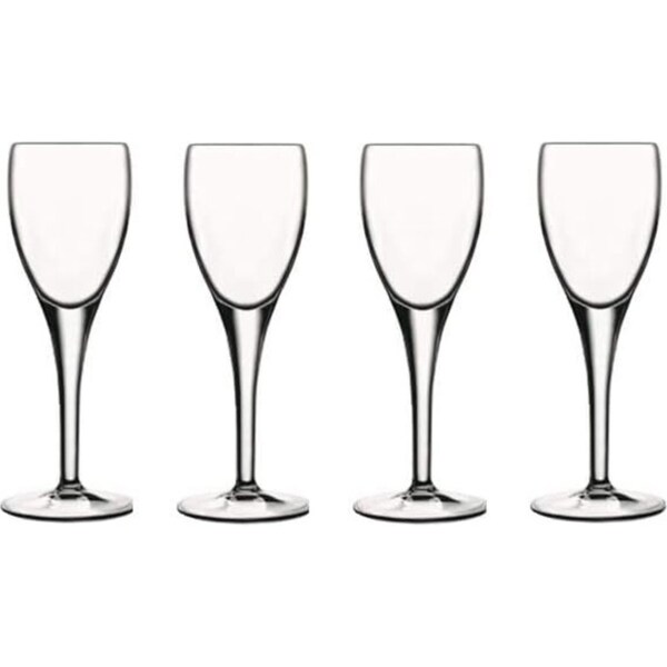 4pc Luigi Bormioli Masterpiece 70ml Liqueur Glasses Set Drinking Stemware CLR