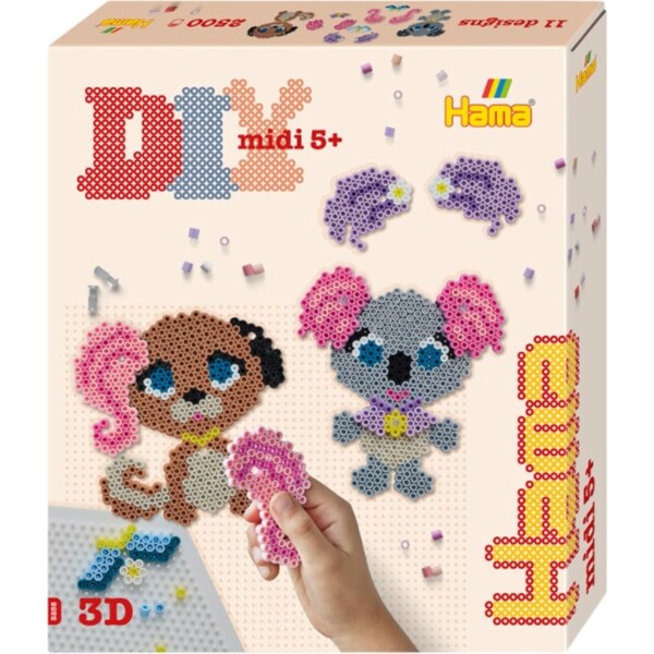 2500pc Hama Pet Salon Beads Kids/Children Building Fun Toy 5y+ Boxed Gift Set