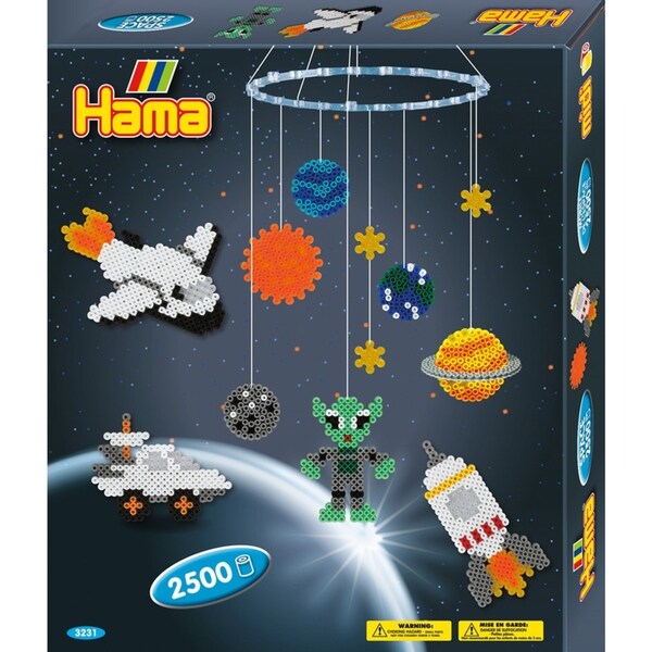 2500pc Hama Space Beads Kids Building Activity Play Toy Boxed Gift Sets 5y+