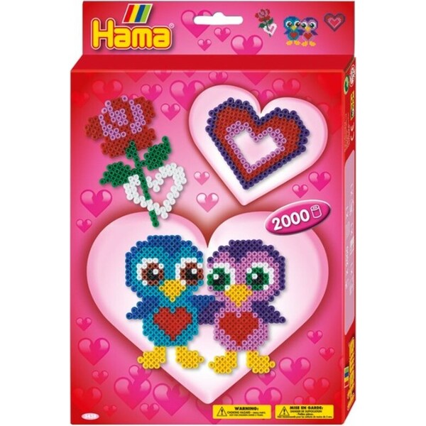 2000pc Hama Love Beads Small Kids/Children Building Toy 5y+ Boxed Gift Sets