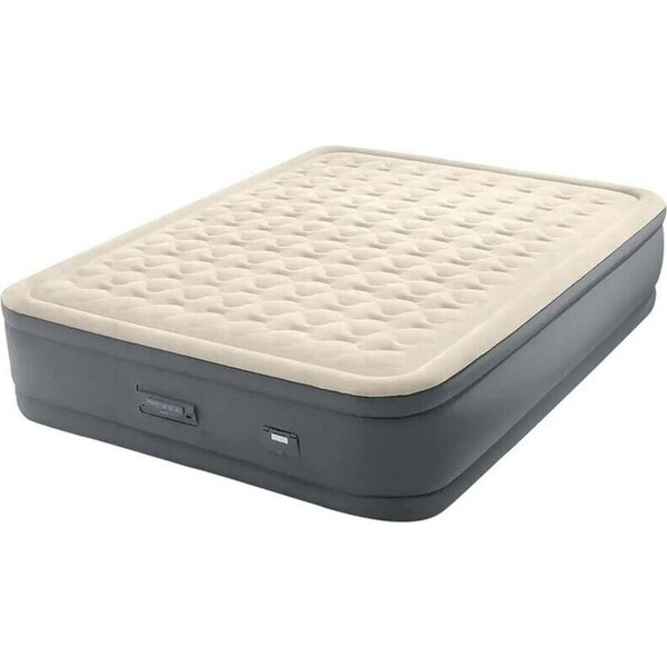 Intex Queen Size PremAire 2 Elevated Airbed/Mattress w/ Fiber-Tech 203x152cm