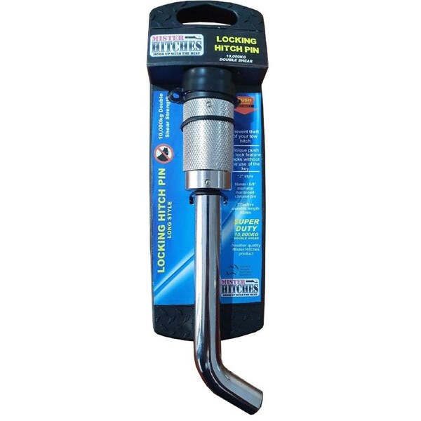 Mister Hitches Hitch Pin Lock - J-Style Useable Length Up To 95MM (MHPL8)