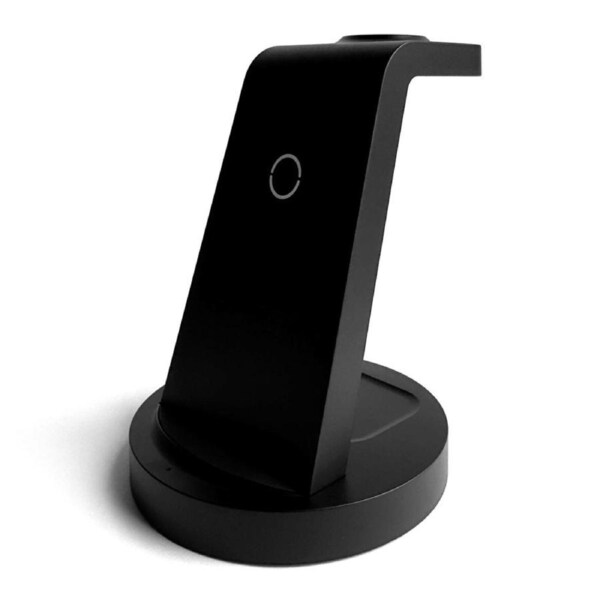 3-in-1 Wireless Charging Station for iPhone 16 15 14 13 12 11 X Pro Max Apple Watch and AirPods CW350 Black