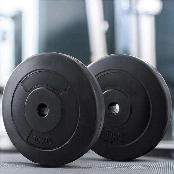 60kg Everfit Barbell Weight Plates Standard Home Gym Press Fitness Exercise