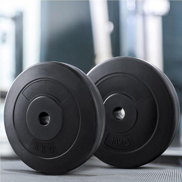 70kg Everfit Barbell Weight Plates Standard Home Gym Press Fitness Exercise